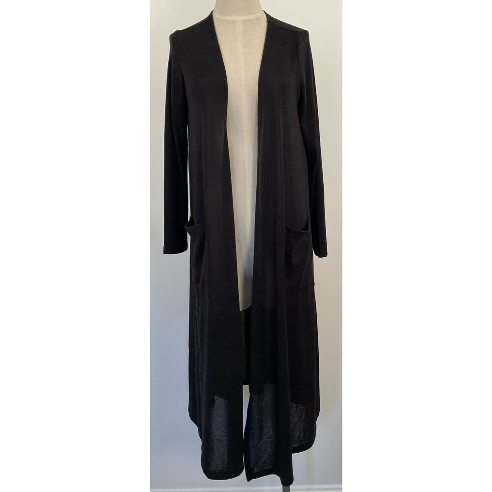 Lularoe Womans Small long knit Jacket/sweater Black